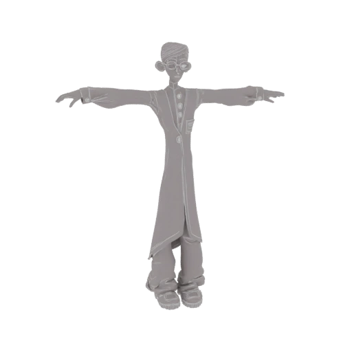 Stylized Scientist Character 3D Model