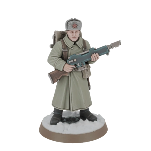 Soviet Soldier with Rifle Miniature