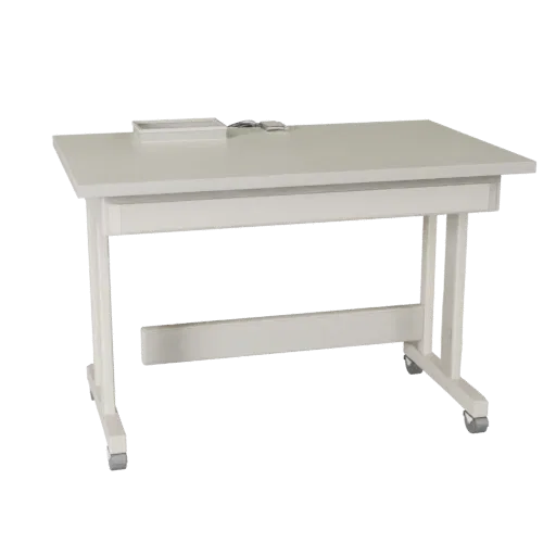 Minimal Desk Organizer Low Poly 3D model, game viewport three-quarter view, showing plastic, desk-scale silhouettes.