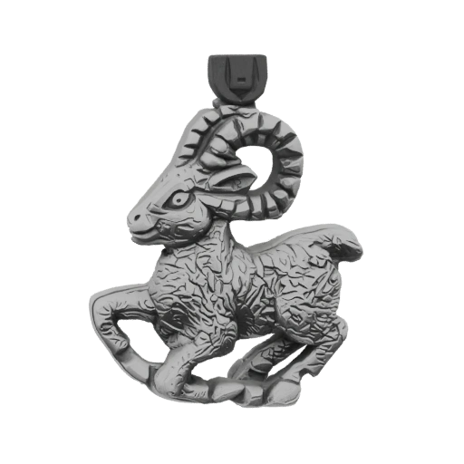 Aries Zodiac Pendant 3D Model