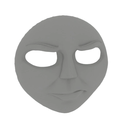 Grumpy Face Mask