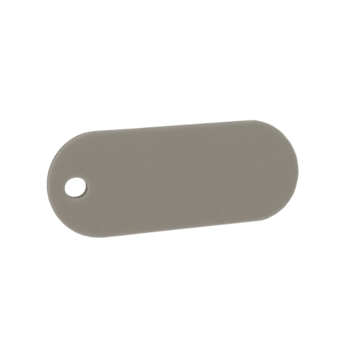 Rounded Rectangle Tag with Hole