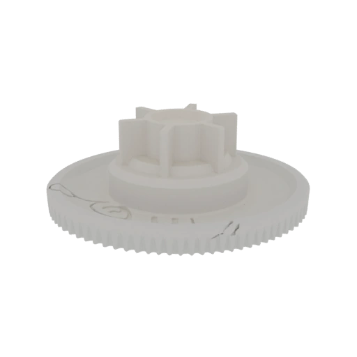 White Gear with Hub