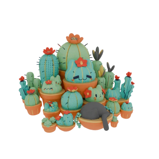 Cute Cactus Critters Collection