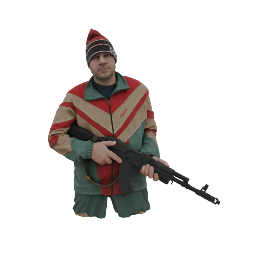 Man with AK-47
