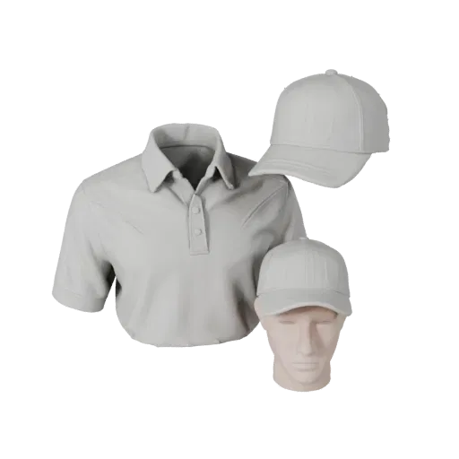 Formal Shirt Product Viz 3D model, three-quarter studio product render, showing cloth weave, wearable drape.