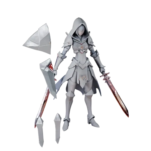 Anime Rogue Character Model - Rigged