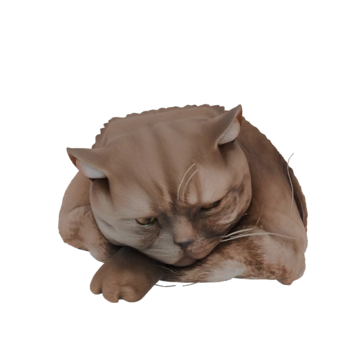 Sad Cat Sculpture
