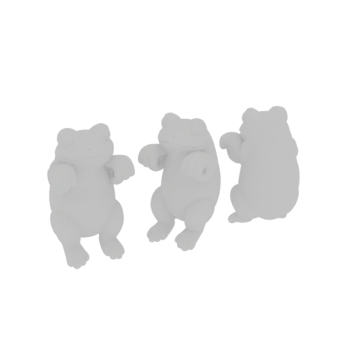 Dancing Frogs 3D Model