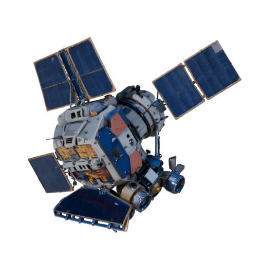 Satellite 3D Model for Blender & Games - PBR Asset