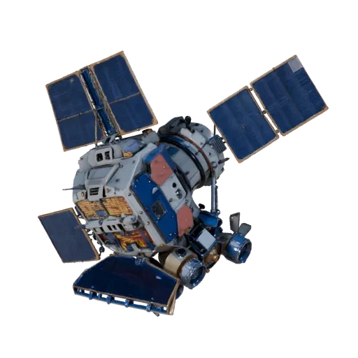 Satellite 3D Model for Blender & Games - PBR Asset