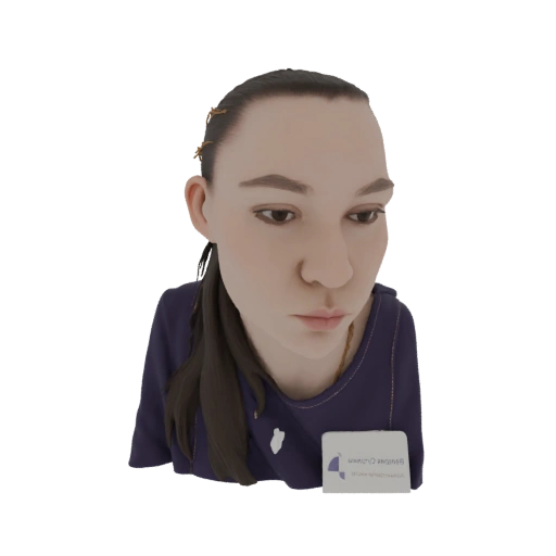 Young Woman Bust 3D Model
