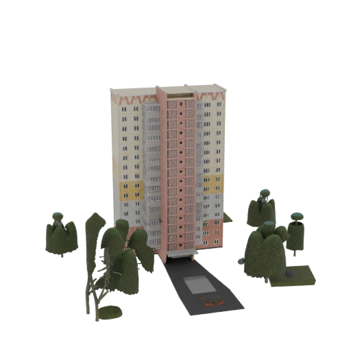 16-Story Panel Apartment Building