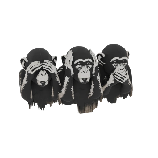 Three Wise Monkeys Statue