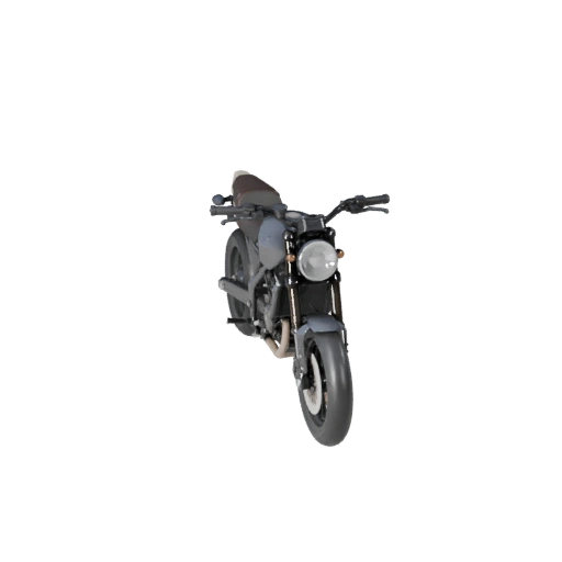 Motorrad 3D Modell für Unity - Low Poly Spiel-Asset