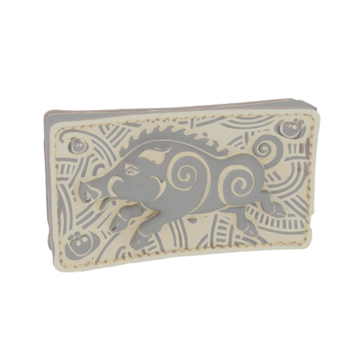 Stylized Boar with Tribal Patterns