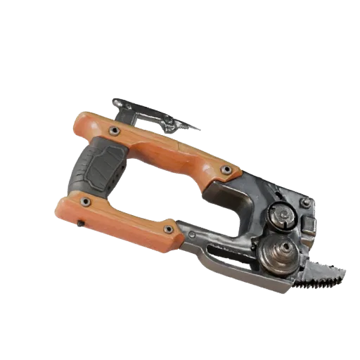 Worn Saw Modular 3D model, isometric modular kit view, showing painted metal, functional silhouettes.