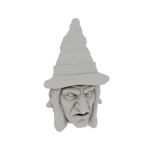 Wicked Witch Head Sculpture