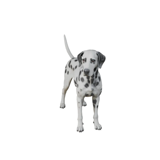 Dalmatiner Hund 3D Modell für Unity - Spielfertiges Asset, FBX | PBR