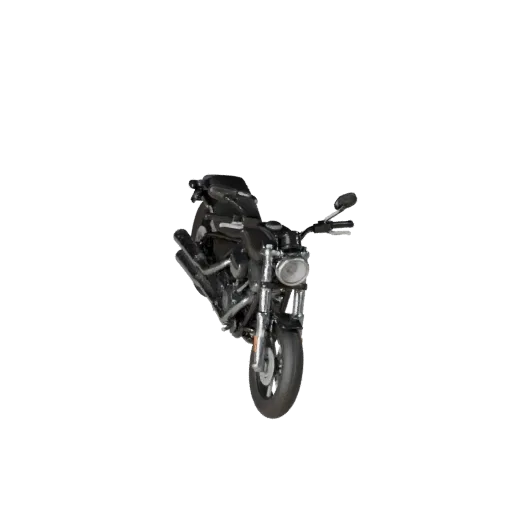 Printable Cruiser Motorcycle STL 3D Model - Display