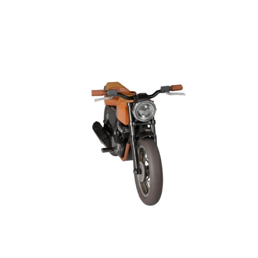 Modelo 3D de Motocicleta Retro - Activo PBR Listo para Juegos Polygonal Bajo