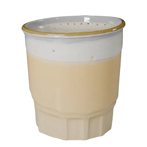 Cold Juice Glass Product Viz 3D model, three-quarter studio product render, showing glass, container shape.
