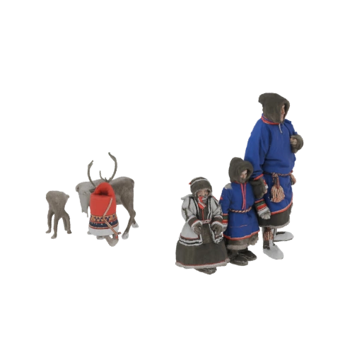 Sami Family with Reindeer
