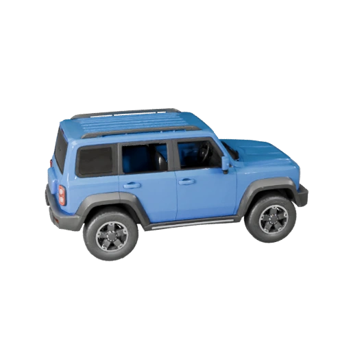 Kompakter SUV 3D-Modell für Unity - Low Poly Game Asset (Legacy)