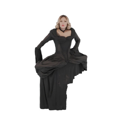 Gothic Ball Gown 3D Model