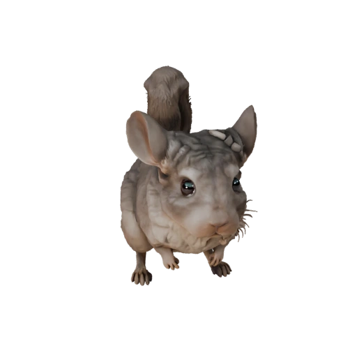 Реалистичная 3D модель шиншиллы - rigged PBR ассет для игр