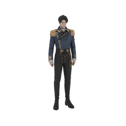 19th Century Military Officer 3D Model