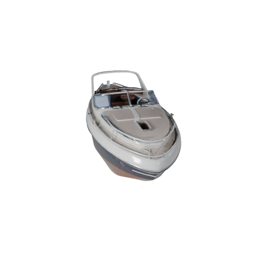 Lancha Esportiva Vintage 3D Model para Blender - PBR Realista