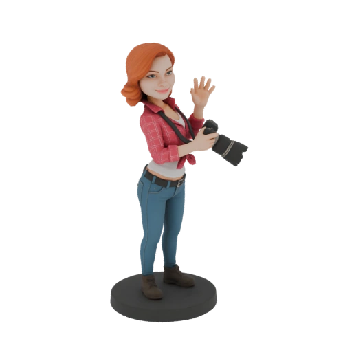 Photographer Woman 3D Model