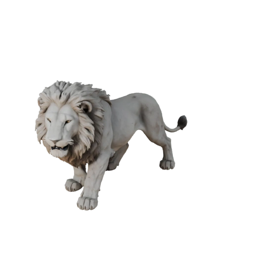 Modelo 3D León Blanco para Blender - Asset PBR con Texturas | PBR