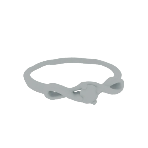 Infinity Loop Ring with Gemstone
