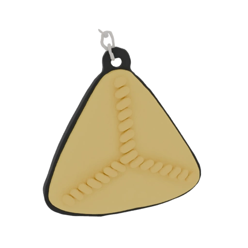 Triangular Hamantaschen Keychain