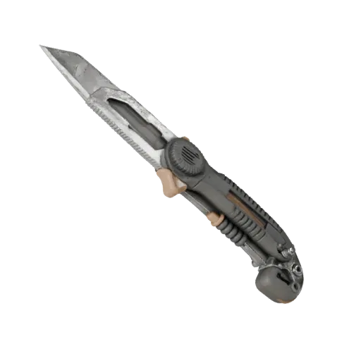Precision Utility Knife Product Viz 3D model, three-quarter studio product render, showing painted metal, form detail.
