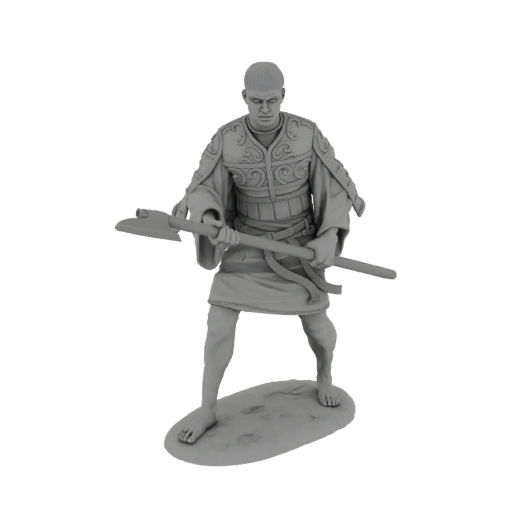 Ancient Warrior with Axe 3D Model