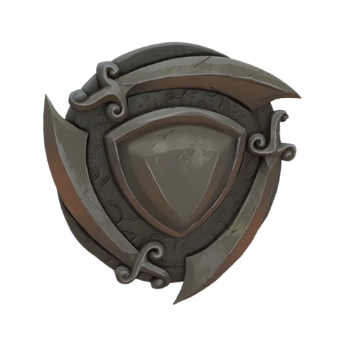 Ornate Shield with Crossed Blades