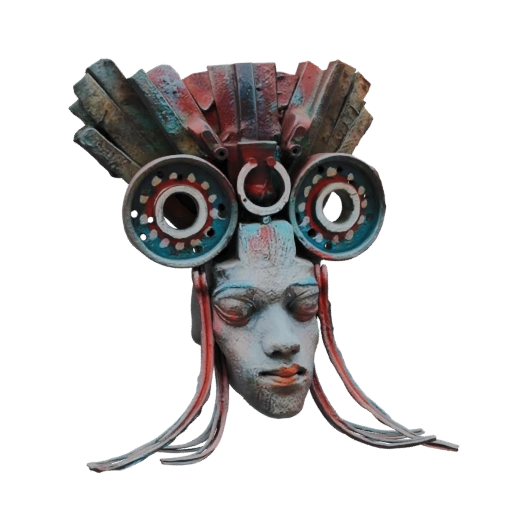 Steampunk Tribal Mask 3D Model