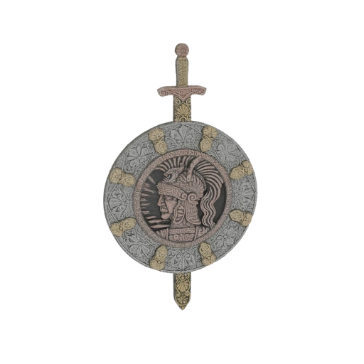 Roman Centurion Shield and Sword Wall Decor