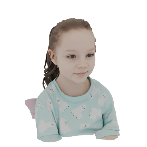 Young Girl with Ponytail
