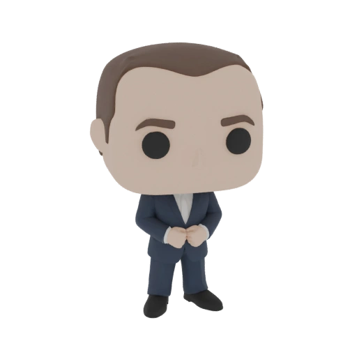 Man in Suit Funko Pop 3D Model