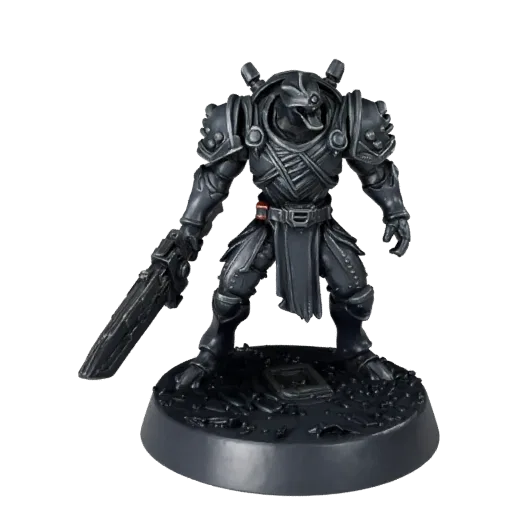 Sci-Fi Beast Miniature collectible 3D model preview showing silhouette, studio close-up view, pose and resin detail