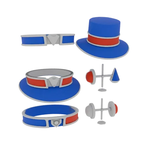 Square Formal Button product viz 3D model, three-quarter studio render, showing cufflink form, surface, and scale cues.