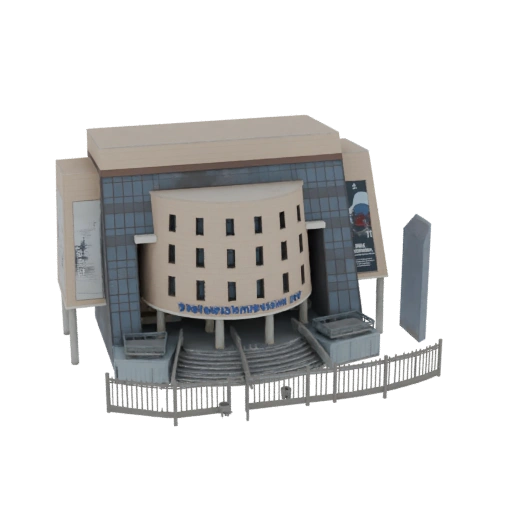 Modern Cultural Center 3D Model