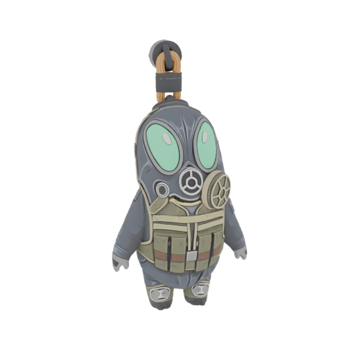 Lil' SAS Gas Mask Character Charm