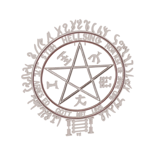 Hellsing Crest Emblem 3D Model