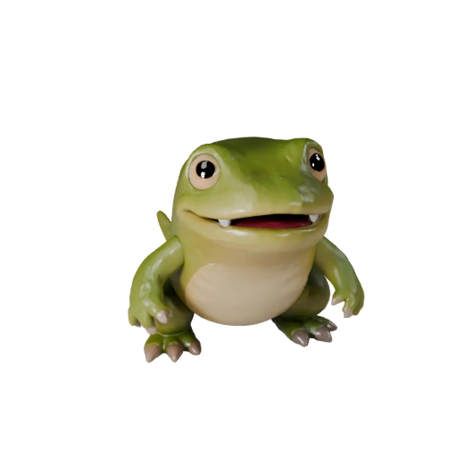 Modello 3D Salamandra Cartone Animato - Asset Stilizzato per Animazione