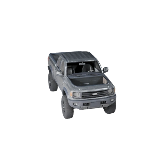Camioneta Lista para Juegos 3D para Juegos en Tiempo Real - PBR